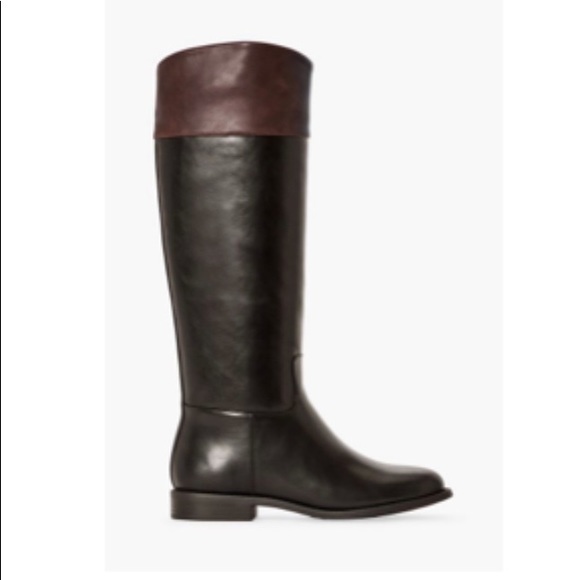 Two tone knee high boots - Picture 2 of 5